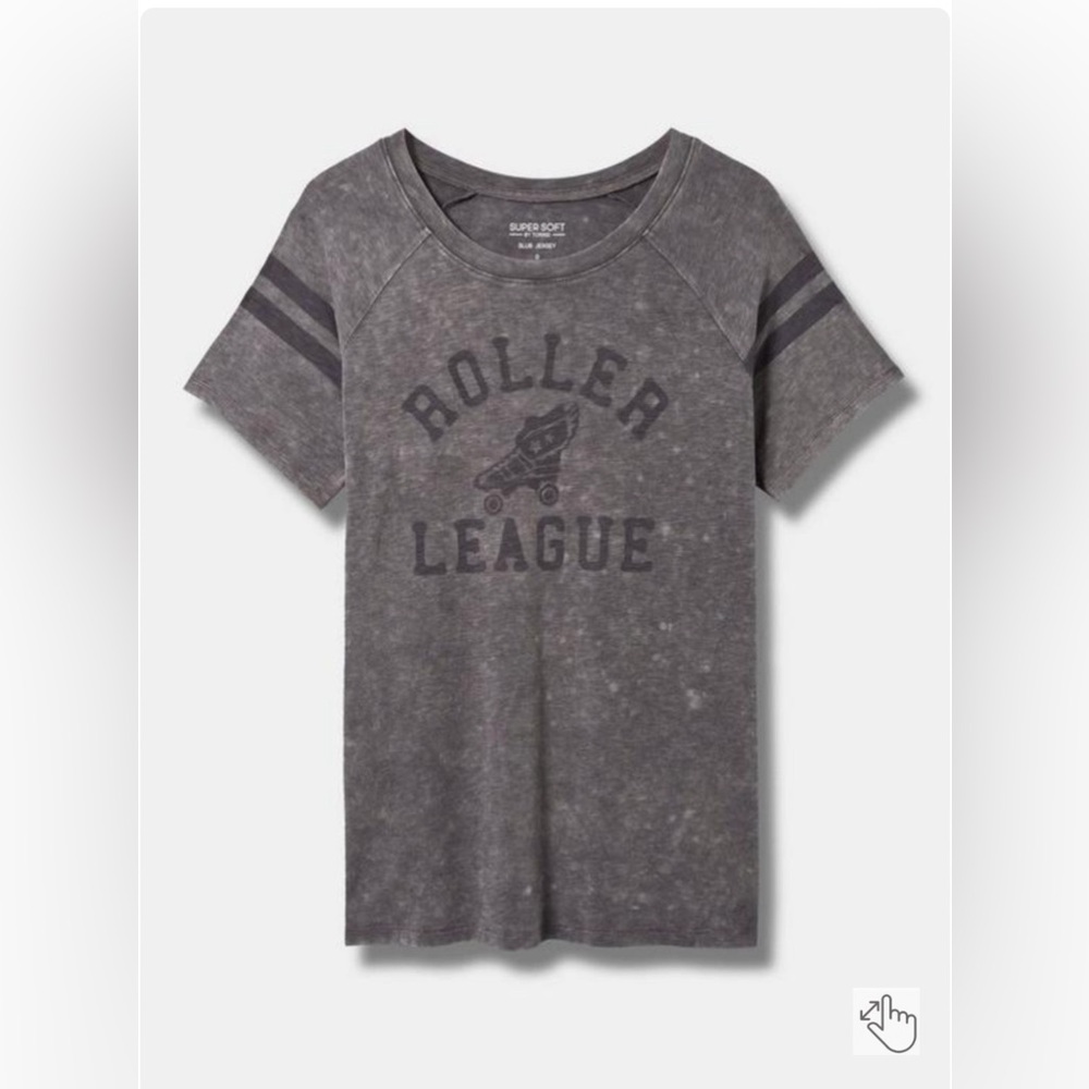 Super Soft Slub Varsity Stripe Tee retro vintage 90s 80s y2k Size 4 26/28